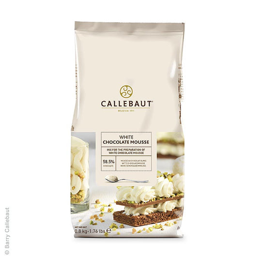Callebaut - Mousse au Chocolat - Pulver, weiß, 800 g