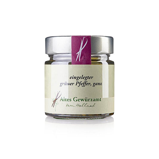 Pepe verde, in aceto di vino rosso e cocco, dall'India, Altes Gewürzamt, 200 g