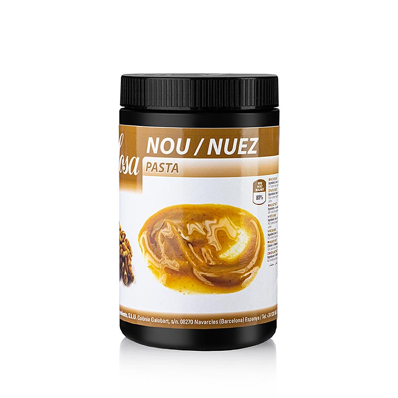 Sosa Paste - Walnuss, roh, 1 kg - Qualitativ hochwertige, schonend hergestellte reine Walnusspaste aus Spanien Verwendet in Top-Restaurants und Patisserien