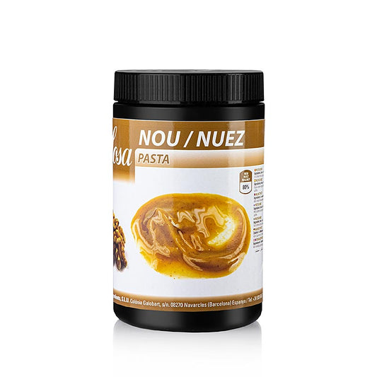 Sosa Paste - Walnuss, roh, 1 kg - Qualitativ hochwertige, schonend hergestellte reine Walnusspaste aus Spanien Verwendet in Top-Restaurants und Patisserien