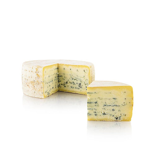 Friesisch Blue, Blauschimmelkäse, Hof Backensholz, BIO, ca1,5 kg - Handwerklicher Bio-Käse mit intensivem Aroma und cremiger Textur, perfekt als kulinarische Zutat und Delikatesse für Käseliebhaber