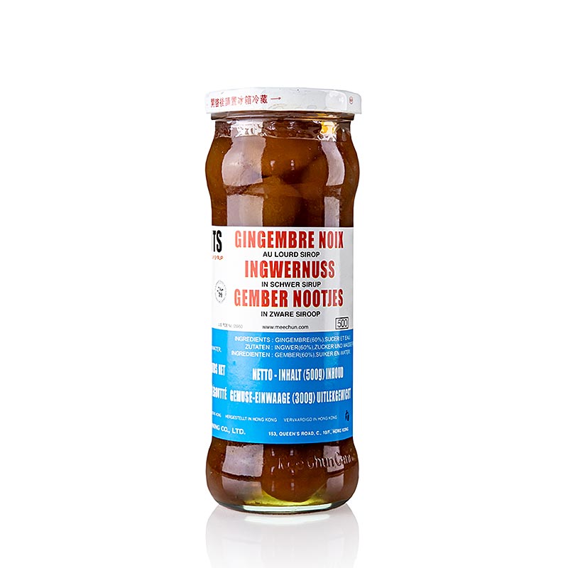 Kandierte Ingwernüsse in Sirup von Mee Chun, 500 g - perfekte Delikatesse für Liebhaber der asiatischen Küche und Hobbyköche, unwiderstehliche Kombination aus Schärfe und Süße, authentisches Geschmackserlebnis