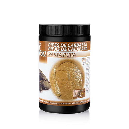 Sosa Paste - Kürbiskern De Carabassa, 100%, 1 kg: Schonend hergestellte reine Kürbiskernpaste, bekannt für qualitativ hochwertige Hilfsmittel für die Patisserie, verwendet in Top-Restaurants und Patisserien in Spanien, unterstützt die renommierte Patisserie-Schule EspaiSucre in Barcelona