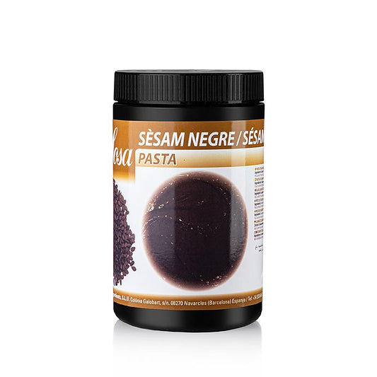 Schwarze Sesampaste Sosa Paste, hergestellt aus 100% rohem schwarzen Sesam, bekannt für qualitativ hochwertige Patisserie-Hilfsmittel in Spanien