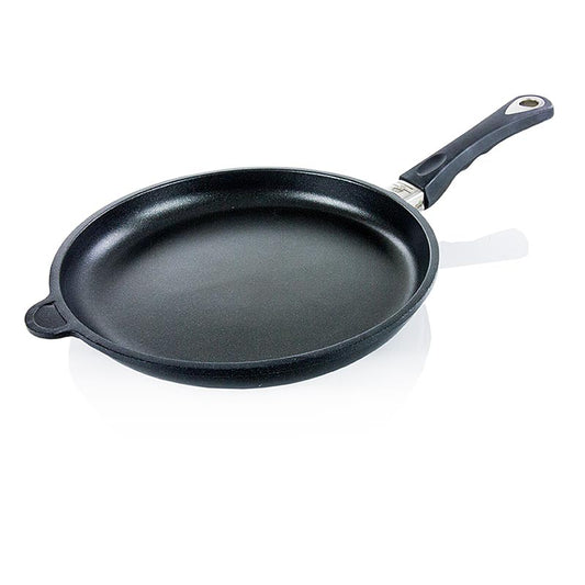 AMT Gastroguss Induktions-Bratpfanne mit Plasma-Beschichtung und extra starkem Thermoboden, 28cm Durchmesser, made in Germany