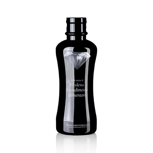 Crema di Balsamico Il Condimento - Eine köstliche, zuckerhaltige Balsamico-Creme, hergestellt aus Aceto di Vino & Mosto Cotto di uve Trebbiane von Fondo Montebello, 350 ml