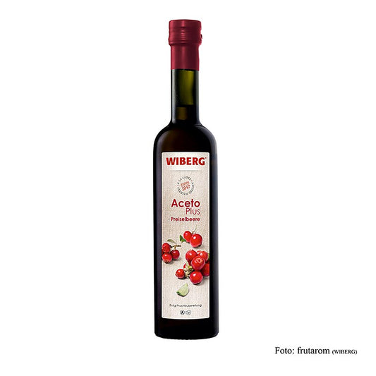 Wiberg Aceto Plus ai mirtilli rossi, 2,2% di acidità, 500 ml