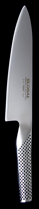 Global G-55 Kochmesser, Allrounder, 18cm, 1 St - Ein leichtes, extrem scharfes Kochmesser aus Molybdän-Vanadium Stahl, geeignet für Rechts- und Linkshänder, mit Edelstahlgriff und Sandkern für perfekte Balance Entwickelt für Profiköche und ideal für vielseitige Anwendungen in der Küche