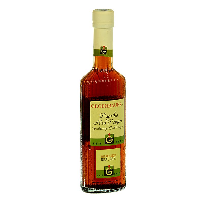 Fruchtiger Paprika-Essig mit mild-würzigem Geschmack, ideal für Marinaden und Salate