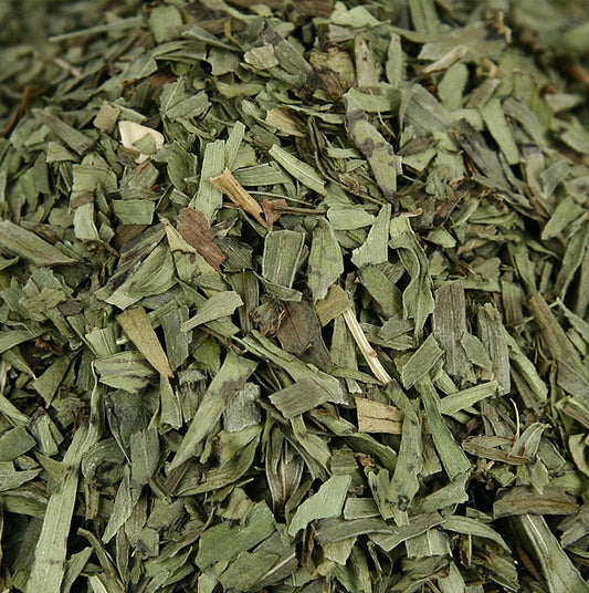 Bio-geriebener Estragon, 100 g, zum Würzen von Eierspeisen, Fisch, Salaten, Saucen