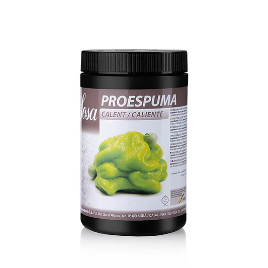 Bild eines 500g Pro Espuma Behälters zur Herstellung von warmen Espumas, Schäumen, Suppen, Nitro-Dragon und Cocktails Dosierung: 100g/1 Liter Flüssigkeit