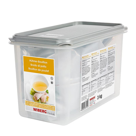 Brodo di pollo Wiberg, chiaro e saporito, per 136 litri, 3 kg