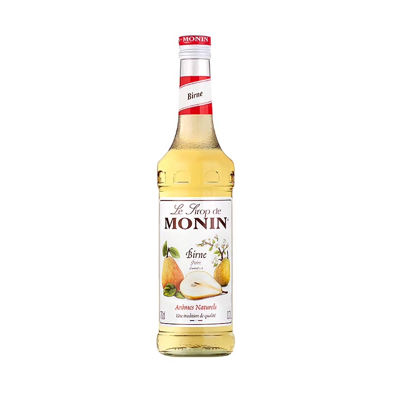 Monin Birnen Sirup, 700 ml - Hochwertiger Sirup für Cocktails, Desserts, Kuchen und aromatisierten Kaffee mit hoher Konzentration und ergiebiger Verwendung