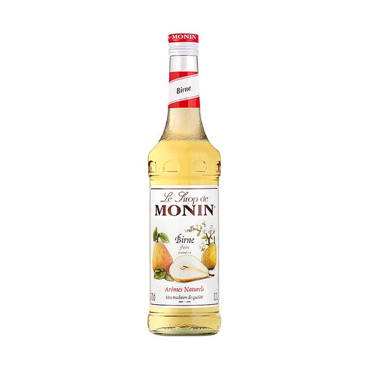 Monin Birnen Sirup, 700 ml - Hochwertiger Sirup für Cocktails, Desserts, Kuchen und aromatisierten Kaffee mit hoher Konzentration und ergiebiger Verwendung