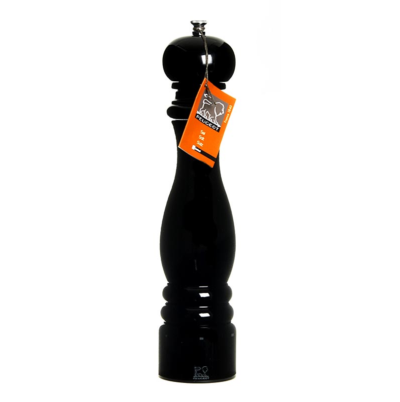 German: Hochwertige Peugeot Salzmühle PARIS U´SELECT, 30cm hoch, einstellbar, aus Buchenholz in schwarz, 1 Stück