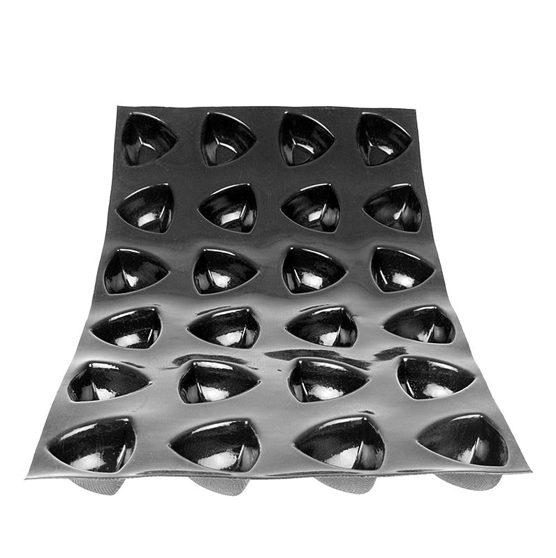 Flexipan Matte 60x40cm, 24 Saphirformen, 70x70mm, 35mm tief, 75ml, No 1124, 1 St - Silikon-Glasfaser-Backform mit großer Antihaftfähigkeit und Langlebigkeit für süße und herzhafte Rezepte, Temperaturbereich von -40 °C bis +280°C, Volumen ca 75ml