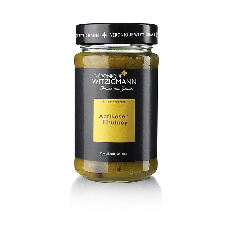 Aprikosen Chutney, 225 ml: Ein mildes Chutney, das perfekt zu gebratenem Huhn oder asiatischen Spezialitäten wie Frühlingsrollen passt Handgekocht mit erlesenen Kräutern und Gewürzen von Véronique Witzigmann