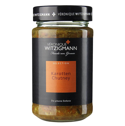 Karotten-Chutney: Einzigartige Mischung aus Karotten, Koriander und Kokos, perfekt zu gebratenem Wokgemüse oder Fleischpflanzerl Handgekocht von Véronique Witzigmann, mit erlesenen Kräutern und Gewürzen