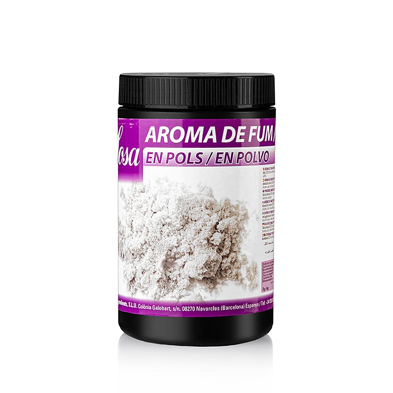 Sosa Pulver - Raucharoma (39006), 500 g - Qualitätsprodukt für Profi- und Hobbyköche, verleiht Fleisch, Fisch, Soßen und mehr köstliches Raucharoma Einfach zu dosieren und in praktischer 500 Gramm Spenderdose verpackt