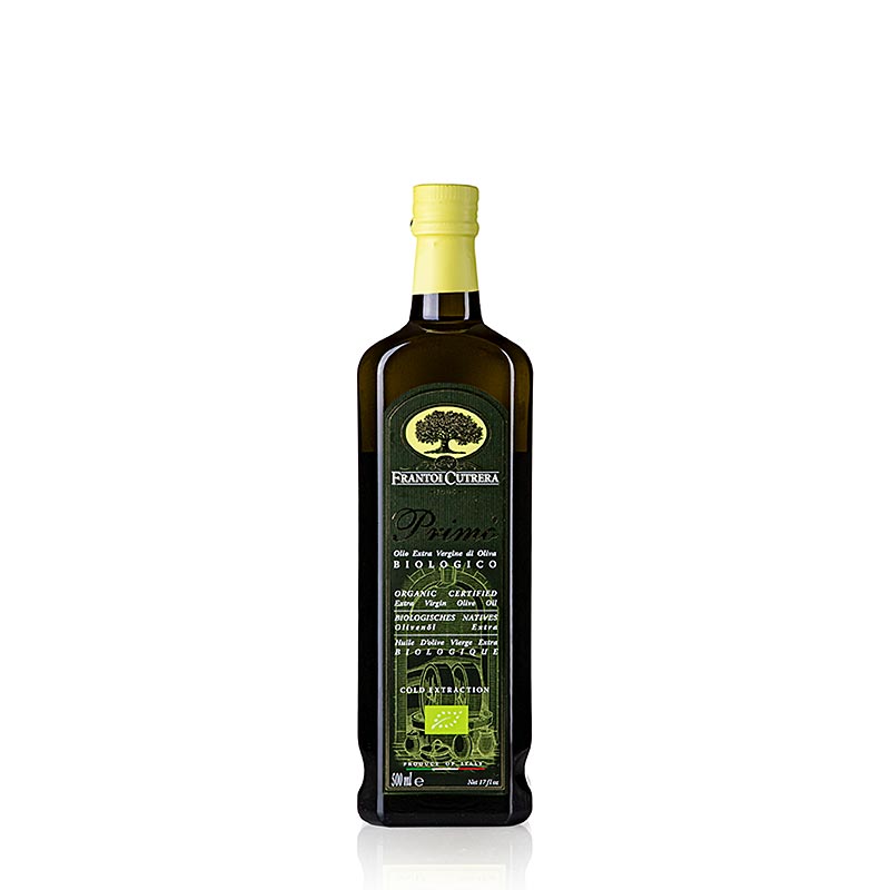 Natives Olivenöl Extra aus Sizilien, hergestellt aus 100% Tonda Iblea Oliven, leicht fruchtig Bio-zertifiziert nach IT-BIO-008 500 ml