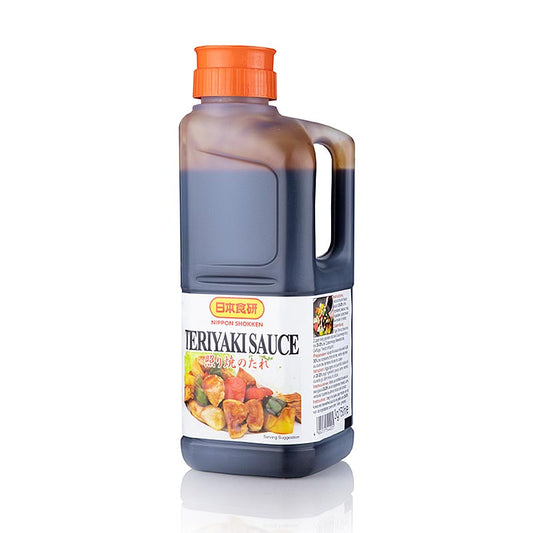 Teriyaki-Sauce - als Dip & Marinade, Bansankan, 1,593 l - Verwendung als Marinade für Fleisch und Dip für Gebratenes, passend zu Reis- und Nudelgerichten Ideal zum Marinieren von Fleisch für 3 Stunden im Kühlschrank und zum Ablöschen des Bratensatzes am Ende der Garzeit