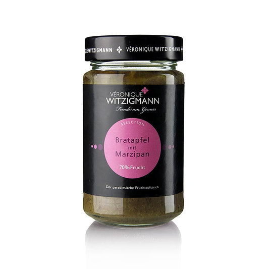 Bratapfel mit Marzipan - Fruchtaufstrich, 225 g - köstlicher Fruchtaufstrich mit  feinem Marzipan und aromatischem Bratapfelgeschmack