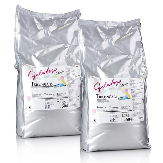 Bindemittel für Fruchtspeiseeis mit leichter Konsistenz, für Kalt- und Warmverarbeitung geeignet Anwendung: 35g Trilonga auf 1 Liter Flüssigkeit Entdecken Sie Trilonga No504!