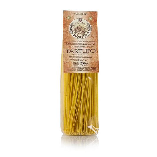 Morelli 1860 Tagliolini, mit Sommertrüffel und Weizenkeimen, 250 g - Handwerklich hergestellte italienische Pasta aus San Romano, reich an Vitaminen und pflanzlichen Proteinen, ohne Konservierungs- und Farbstoffe