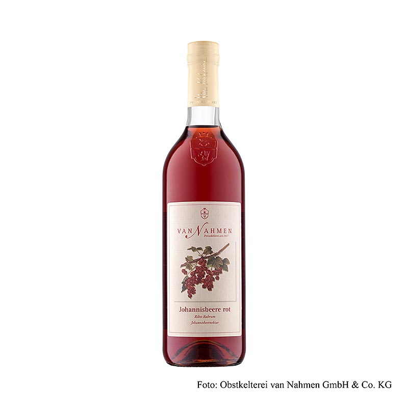 Van Nahmen - Roter Johannisbeerennektar, 35% Direktsaft, 750 ml