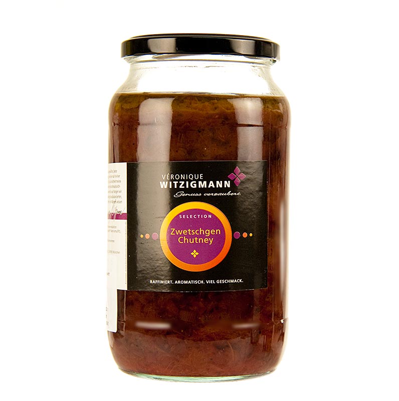 Zwetschgen-Chutney: Würzige und pikante Kreation mit erlesenen Kräutern und Gewürzen Ideal zu Wildgerichten oder gebratenem Rinderfilet, von Véronique Witzigmann handgekocht Qualitätsprodukt mit Liebe zum Detail