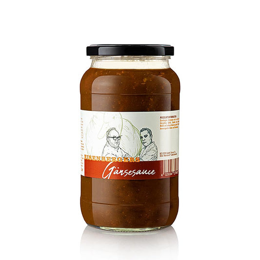 Eisenbergers Gänsesauce, mit Rotwein abgeschmeckt, reichhaltig und vollmundig, perfekte Ergänzung zu Wintergerichten, 1 Liter