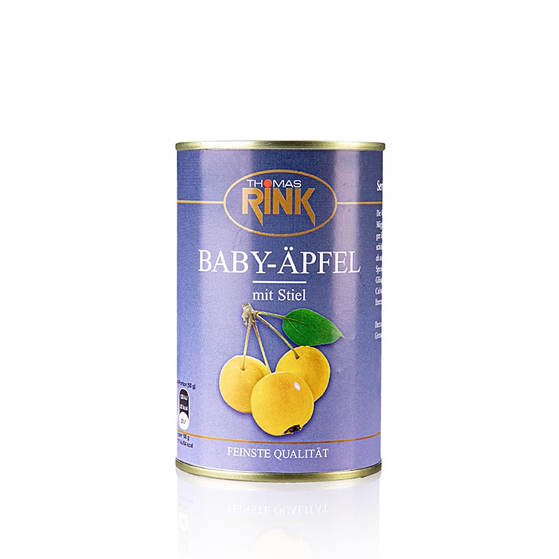 Kirschgroße Baby-Äpfel mit Stiel, leicht gezuckert, 425 g, optimaler Reifezustand