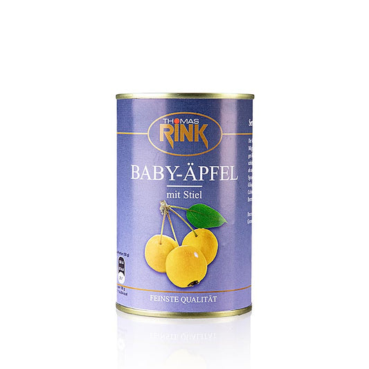 Kirschgroße Baby-Äpfel mit Stiel, leicht gezuckert, 425 g, optimaler Reifezustand