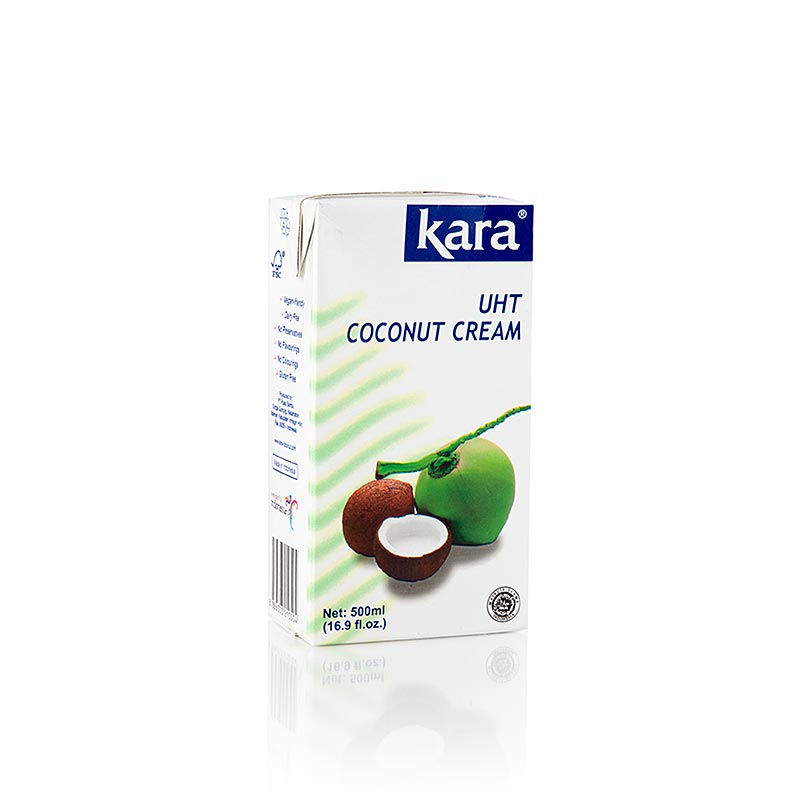 Kokoscreme Kara 500 ml, 24% Fettgehalt, vielseitig verwendbare Kokosnusscreme für kulinarische Zubereitungen