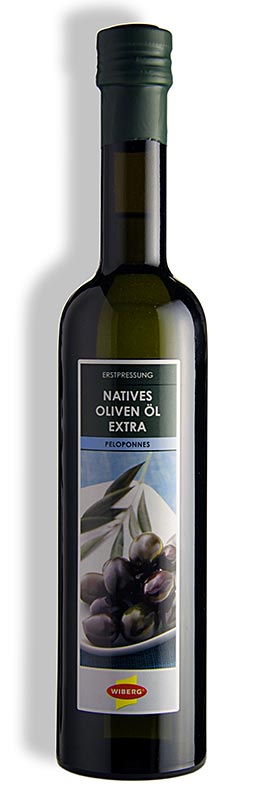 Wiberg Natives Olivenöl Extra, kaltgepresst, Peleponnes, 500 ml