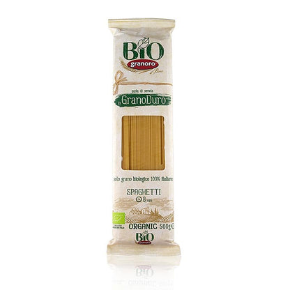 Pasta Granoro, Spaghetti Vermicelloni No.12, 2mm, BIO, 500 g | Nudeln, Nudel - Produkte, frisch/getrocknet | thungourmet