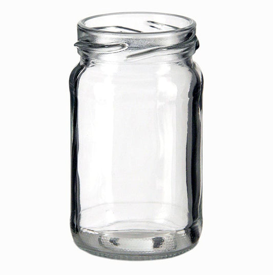 Glas rund 107 ml mit einem Durchmesser von 48mm Mündung, ohne Deckel - ideal zum Einmachen von Konfitüren, Gelees, Bevorratung von Gewürzen und getrockneten Kräutern in der Küche
