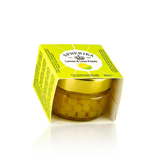 Fruchtkaviar Zitrone-Limette, Perlgrösse 5mm, Sphären, Cocktail Pearls, 55 g - Küchenfertige Avantgarde- und Molekular Zubereitung, sphärische Frucht-Cocktail-Perlen mit leckerem Fruchtsaft, perfekt als Beigabe zu Sekt, Prosecco, Cocktails oder als Deko auf süßen und herzhaften Gerichten