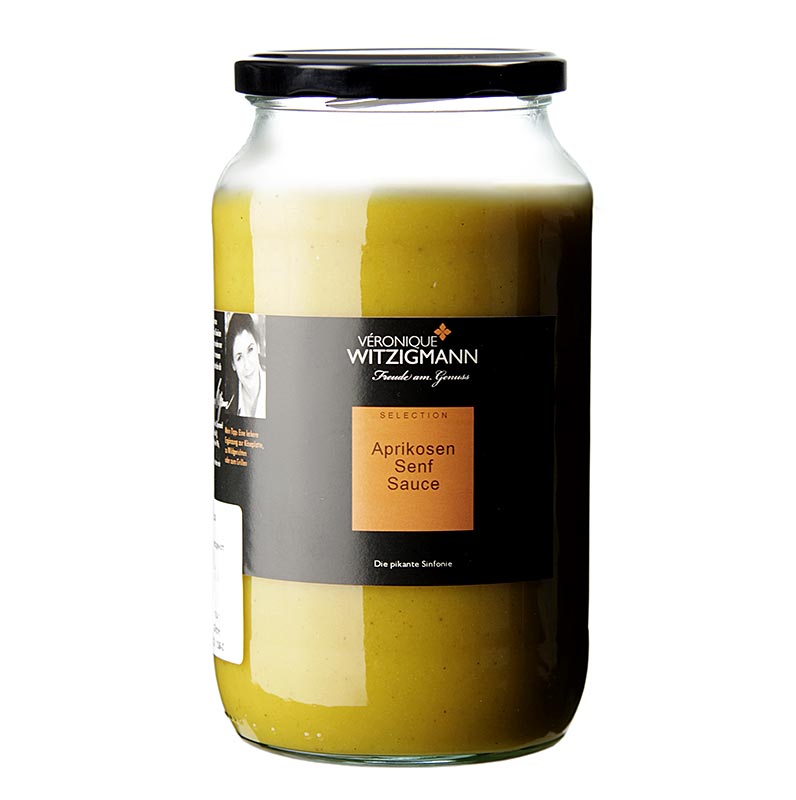 Aprikosen-Senf-Sauce, 900 ml: Eine leckere Ergänzung zur Käseplatte, zu Wildgerichten oder zum Grillen Véronique Witzigmann: Für die würzigen und pikanten Kreationen aus meinem Sortiment, suche ich für Sie erlesene Kräuter und Gewürze aus Um die Zutaten möglichst schonend zu verarbeiten, werden nur kleine Mengen in ausschließlicher Handarbeit gekocht In meinem Sortiment zählen die Qualität, die Sorgfalt und die Liebe mit denen ich meine Produkte einkoche Das schmeckt man!