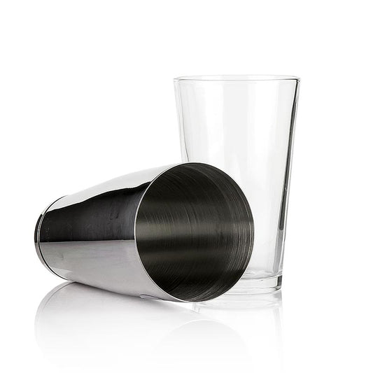 Professionelles Boston Edelstahl-Cocktailshaker-Set mit Mixbecher und Glas, ideal für köstliche Cocktails Fassungsvermögen 500 ml, robust und hochwertig verarbeitet Perfekt für Barkeeper und Cocktail-Liebhaber!