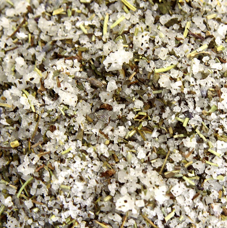 Grobes Meersalz - Sal Tradicional mit Kräutern der Provence, 1 kg: Naturbelassenes, unvermahlenes Meersalz mit kompakten Kristallen, angereichert mit Kräutern der Provence und Pfeffer für würzigen mediterranen Geschmack Ideal zu Geflügel, Lamm oder Schwein