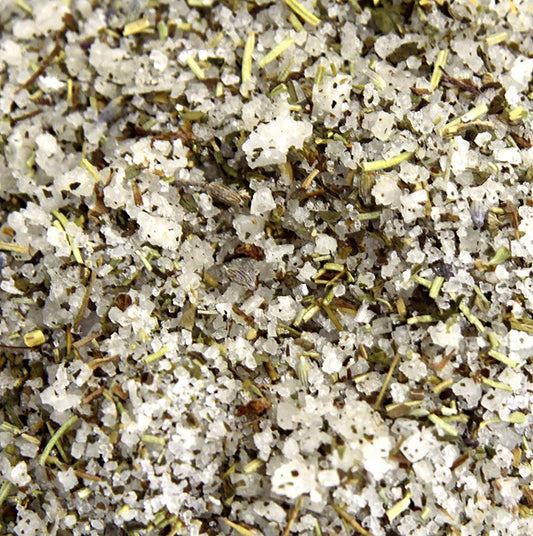 Grobes Meersalz - Sal Tradicional mit Kräutern der Provence, 1 kg: Naturbelassenes, unvermahlenes Meersalz mit kompakten Kristallen, angereichert mit Kräutern der Provence und Pfeffer für würzigen mediterranen Geschmack Ideal zu Geflügel, Lamm oder Schwein