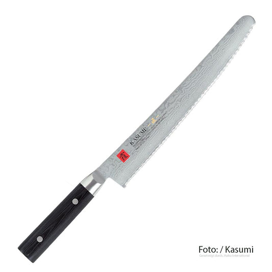 Coltello da pane Kasumi MP-10 Masterpiece in acciaio damascato, 25 cm, 1 pz.