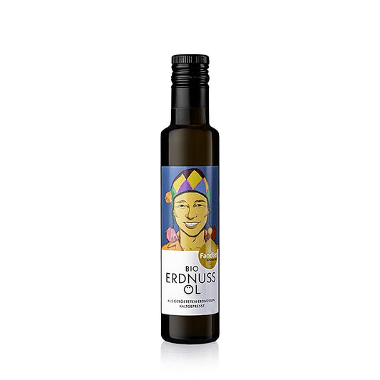 Bio-Erdnussöl von Fandler, kaltgepresst, 250 ml: Aromatisches Öl für vielfältige Gerichte, perfekt zum Anbraten und Verfeinern von Wok-Gerichten, Nudel- und Gemüsesalaten