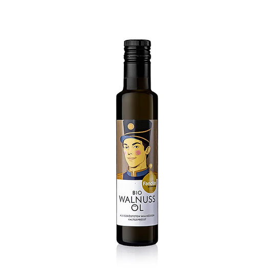 Kaltgepresstes BIO-Walnussöl von Fandler, 250 ml - eine Wohltat für Gaumen und Nerven, intensiv nussiger Geschmack