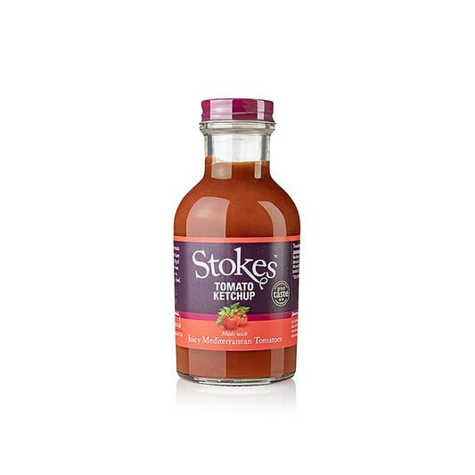 Stokes Real Tomato Ketchup, 257 ml - Hochwertiger Ketchup mit 100% Tomatengeschmack und ausgewogenen Gewürzen, mehrfach prämiert bei Great Taste Awards
