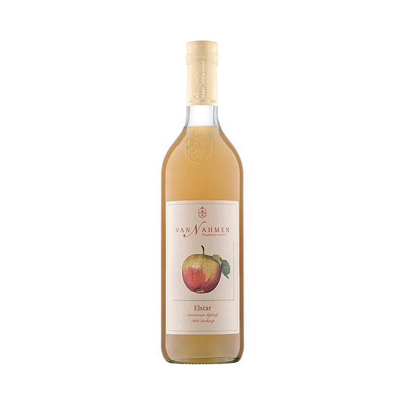 100% Bio-Direktsaft Elstar Apfelsaft von Nahmen, 750 ml, süß-säuerliche Aromatik, traditionelle Obstsorten