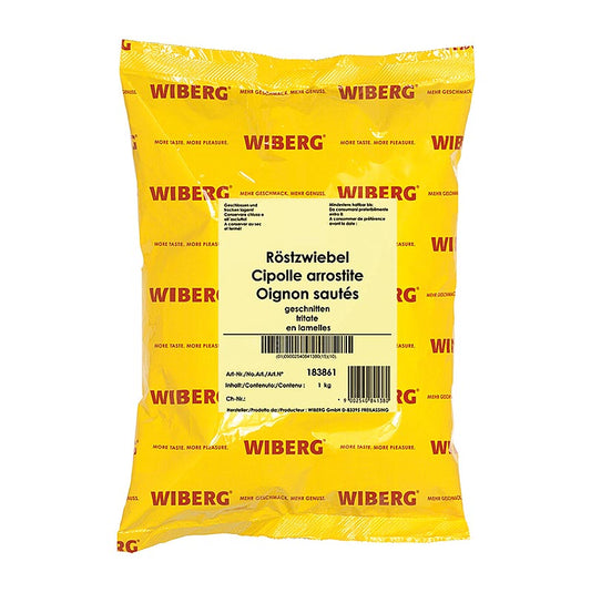 Geschnittene Wiberg Röstzwiebeln, 1 kg, typisch aromatisch für Mise-en-place