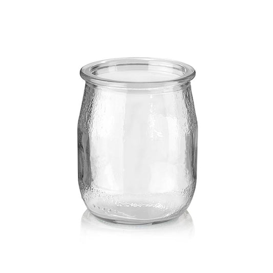 Joghurtglas zum Befüllen, mit 125 ml Volumen, von 100% Chef, ideal zum Verschließen mit Folie und Bügeleisen