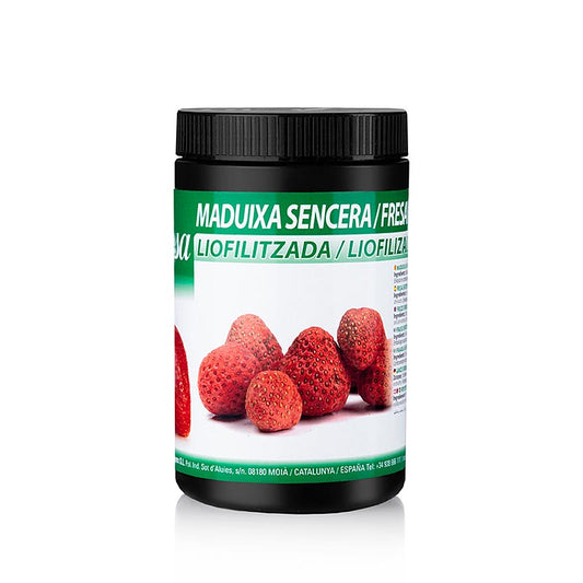 Gefriergetrocknete ganze Erdbeeren von Sosa, perfekt konserviertes Aroma, hochwertige Patisserie-Hilfsmittel aus Spanien